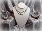 Double-stranded Hill Tribe Silver Curved Tubes with Gray Pearl Accents